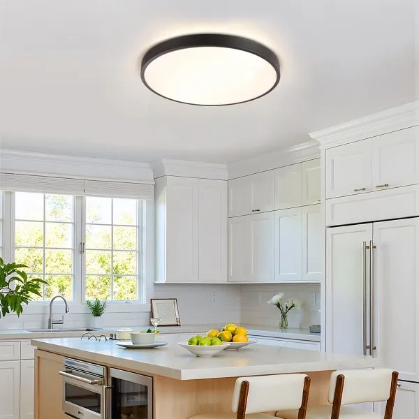 Brilagi - Lampada dimmerabile a LED GLASS POOL DOUBLE LED/60W/230V 50 cm nero + telecomando