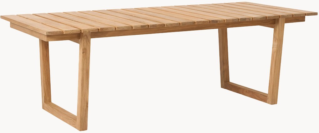 Tavolo da pranzo da giardino in legno di teak Eiko, 229 x 100 cm