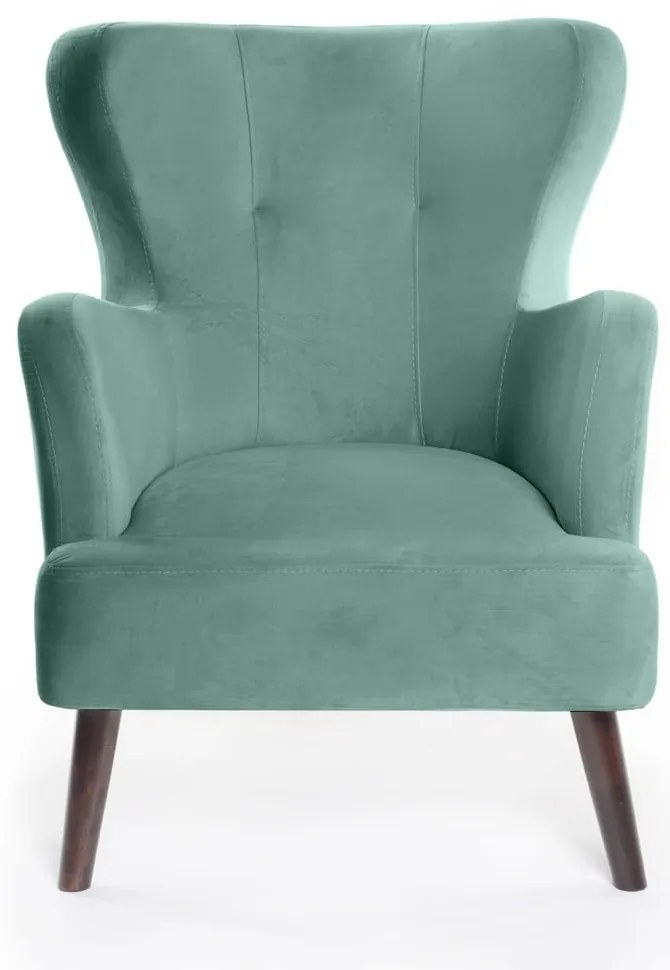 Poltrona in velluto color menta Noemye - Bonami Essentials