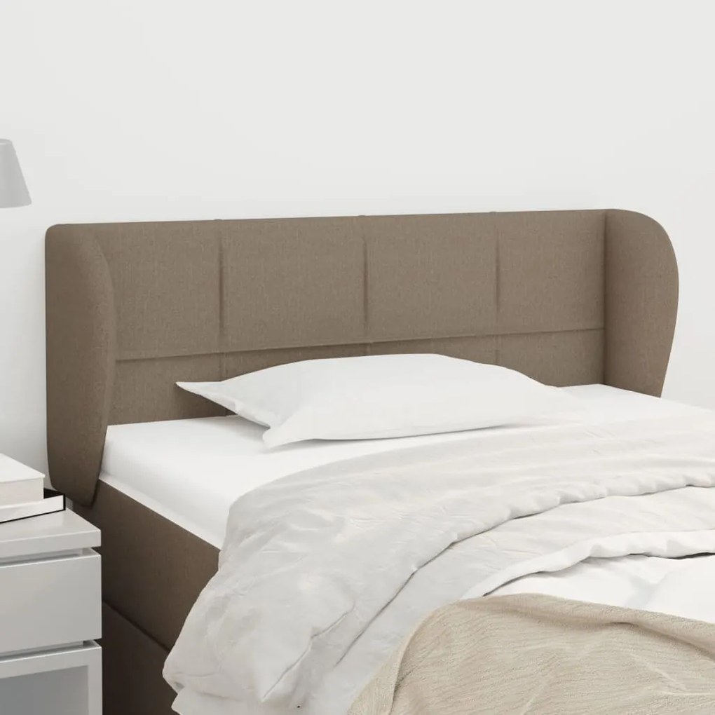 Testiera Ad Orecchio Tortora 83 X 23 X 78/88 Cm İn Tessuto /
