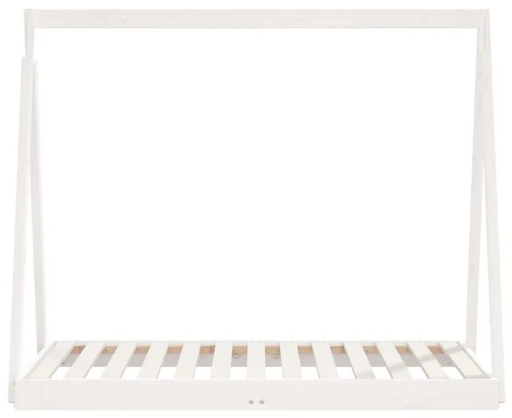 Giroletto per bambini bianco 70x140cm in legno massello di pino