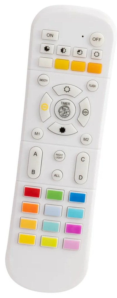 Set di 2 lampade da tavolo ricaricabili bianche RGBW - Eggo