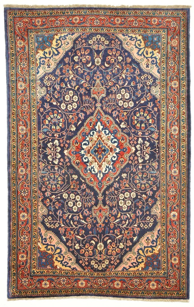 Jozan Tappeto persiano 210 x 130 Blu (Iran) Annodato A Mano