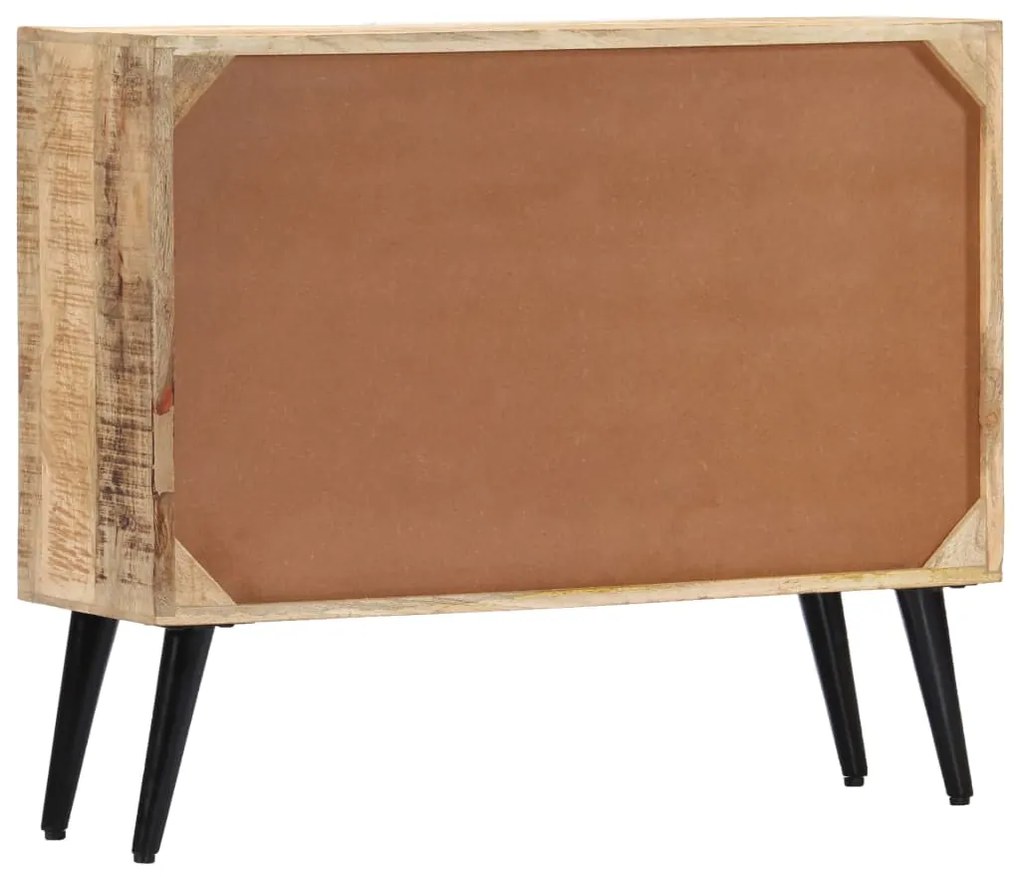 Credenza 88x30x73 cm in legno massello di mango