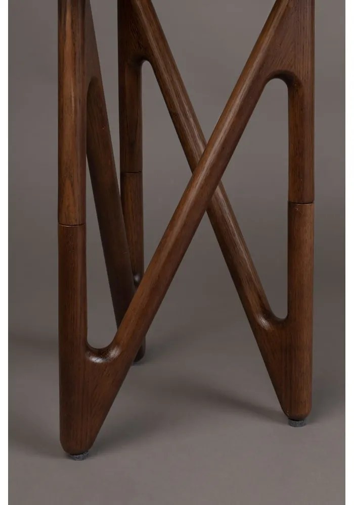 Tavolino rotondo con piano in vetro ø 40 cm Naia – Dutchbone