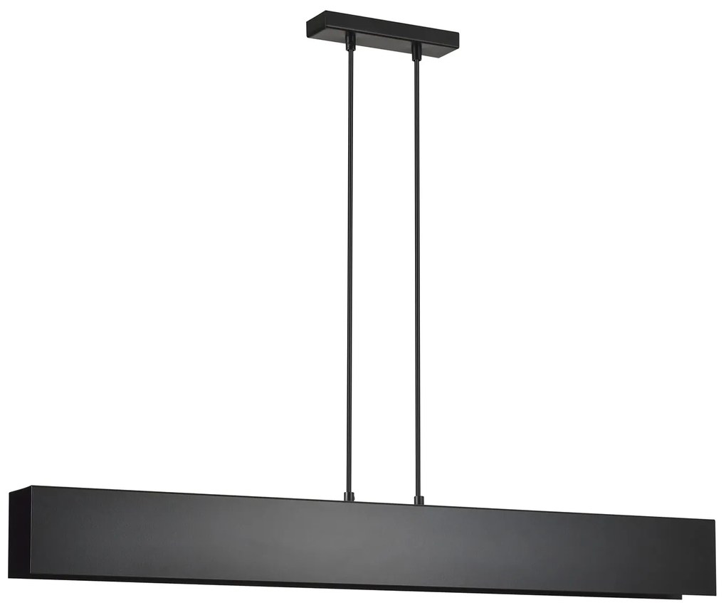 Lampadario Moderno 4 Luci Hachiman In Acciaio Nero