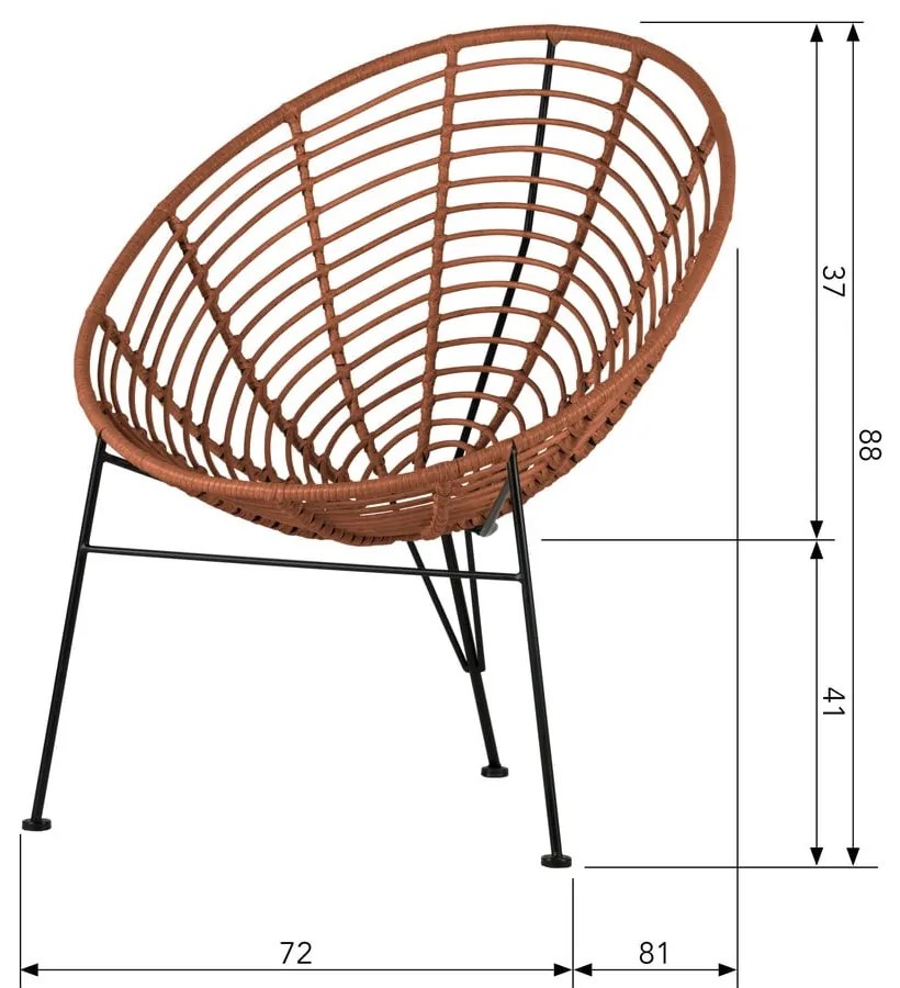 Sedia rossa Jane - WOOOD