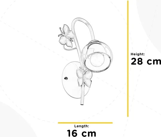 ONLI - Applique per bambini BUTTERFLY 1xE14/6W/230V