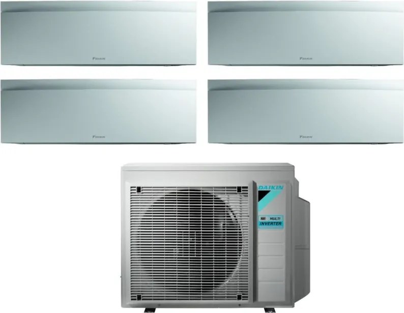 Daikin - Climatizzatore Condizionatore Bluevolution Quadri Split Inverter serie emura white iii 9+9+12+15 con 4MXM80N R-32 Wi-Fi Integrato