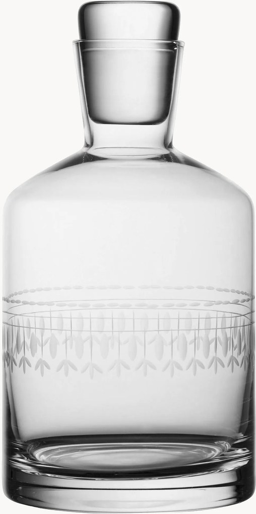 Decanter in cristallo soffiato Ovals, 800 ml