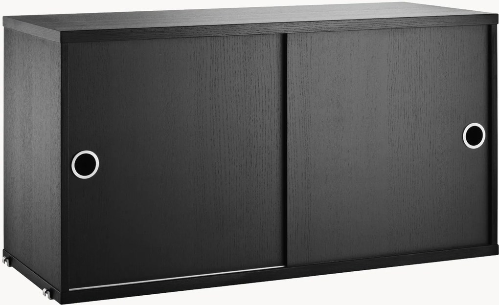 Armadietto con ante scorrevoli String System, larg. 78 x prof. 30 cm