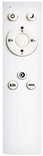 Top Light - Plafoniera LED REVIT LED/36W/230V 3000-6500K 40x40 cm black+RC