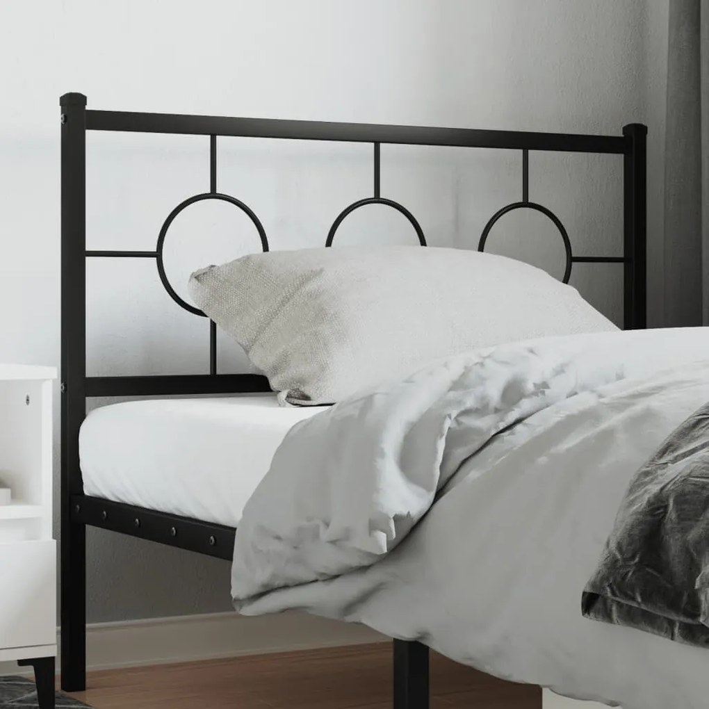 Testiera İn Metallo Nero 107 Cm /
