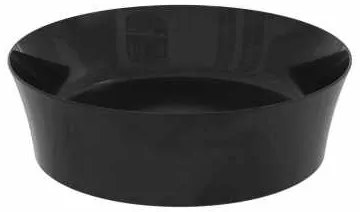 Ideal Standard Ipalyss Lavabo Tondo Da Appoggio Senza Troppo Pieno 40x12 Cm Nero Lucido