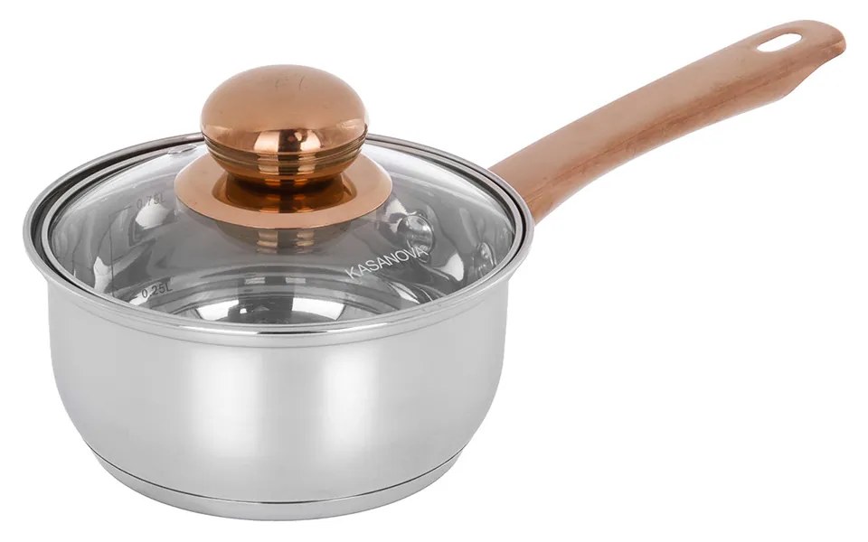 Mini casseruola 14 cm acciaio inox Meravigliosa con coperchio