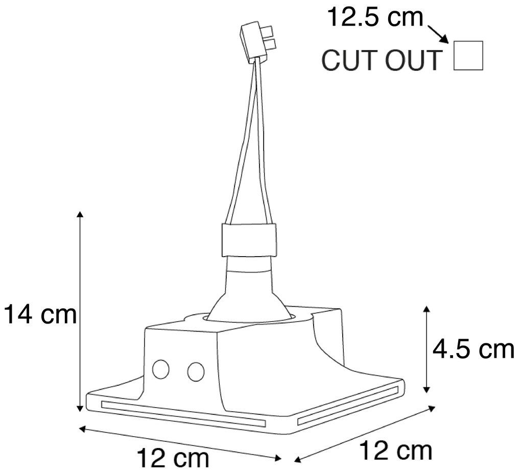 Faretto da incasso Smart bianco 12 cm rotondo con Wifi GU10 50mm - Gypsy