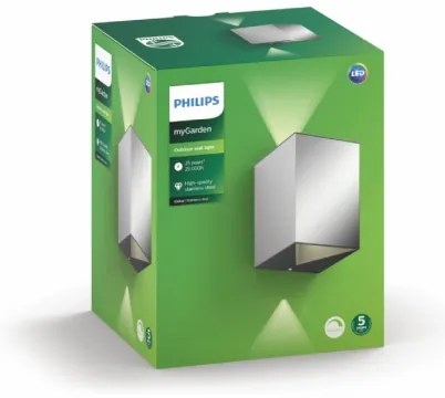 Philips 17358/47/P0 - Applique LED da esterno CISTUS 2xLED/4,5W/230V IP44