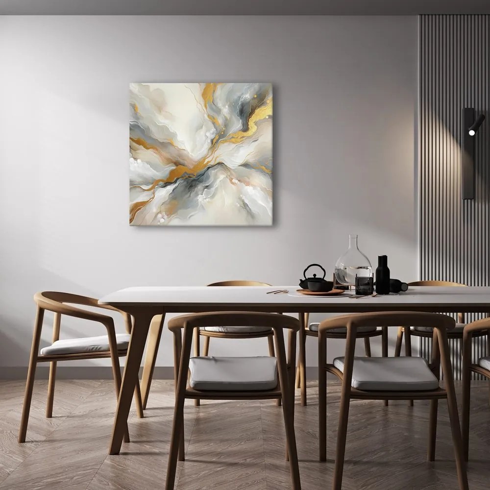 Quadro su tela – Esplosione dorata