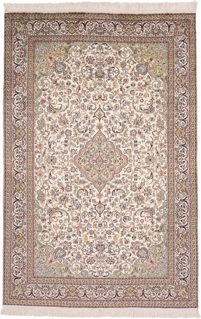 Cashmere Silk Tappeto orientale 130x190 (Indian) Annodato A Mano