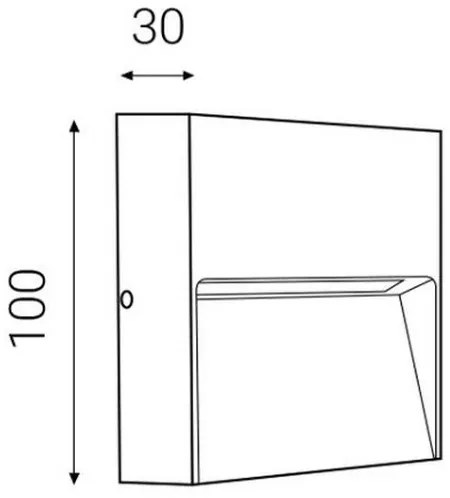 LED2 - Applique LED da esterno STEP ON LED/3W/230V antracite IP54