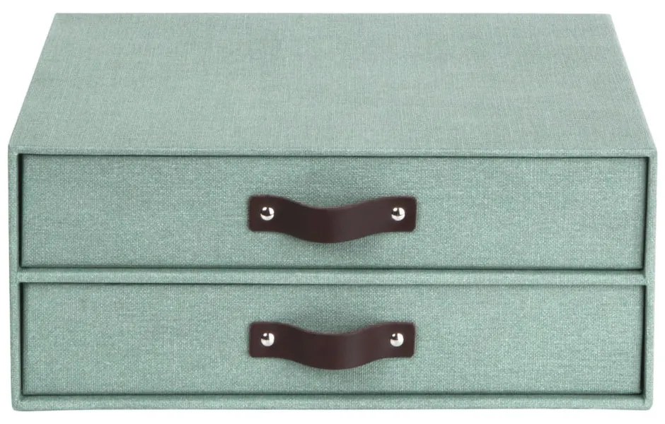 Organizer verde in cartone per cassetti Birger Canvas Paper Laminate – Bigso
