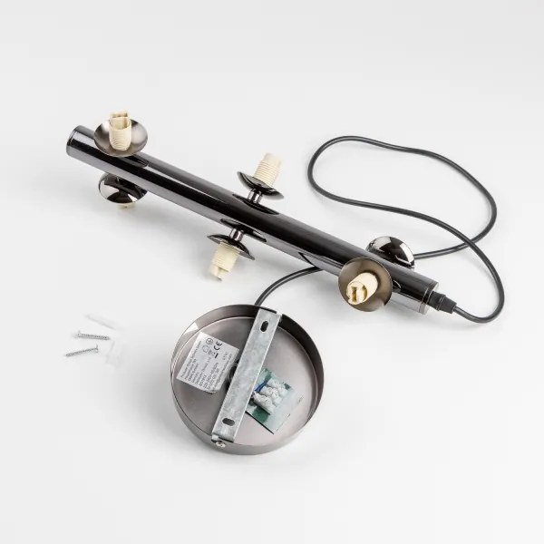 Brilagi - Lampadario LED a sospensione con cavo MILLA 6xG9/3W/230V nero cromato/fumé