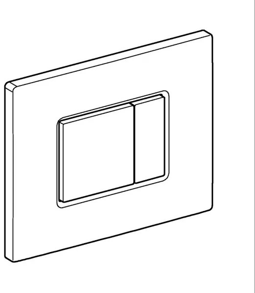 GROHE 38966000 - Pulsante di comando EVEN 156 × 197 mm cromo lucido
