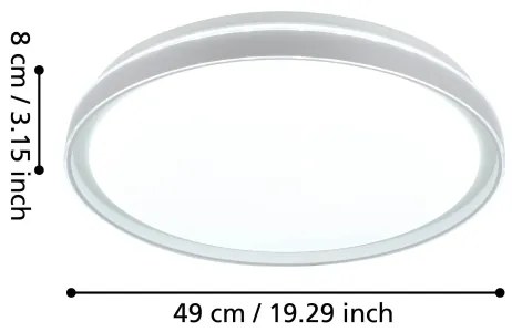 Eglo 99779 - Plafoniera LED dimmerabile SELUCI LED/40W/230V 3000-6500K+ TC