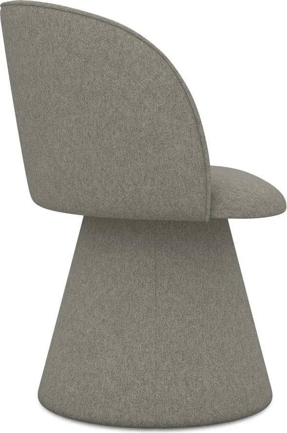 Sedia da pranzo grigia in imbottito Maia – Makamii