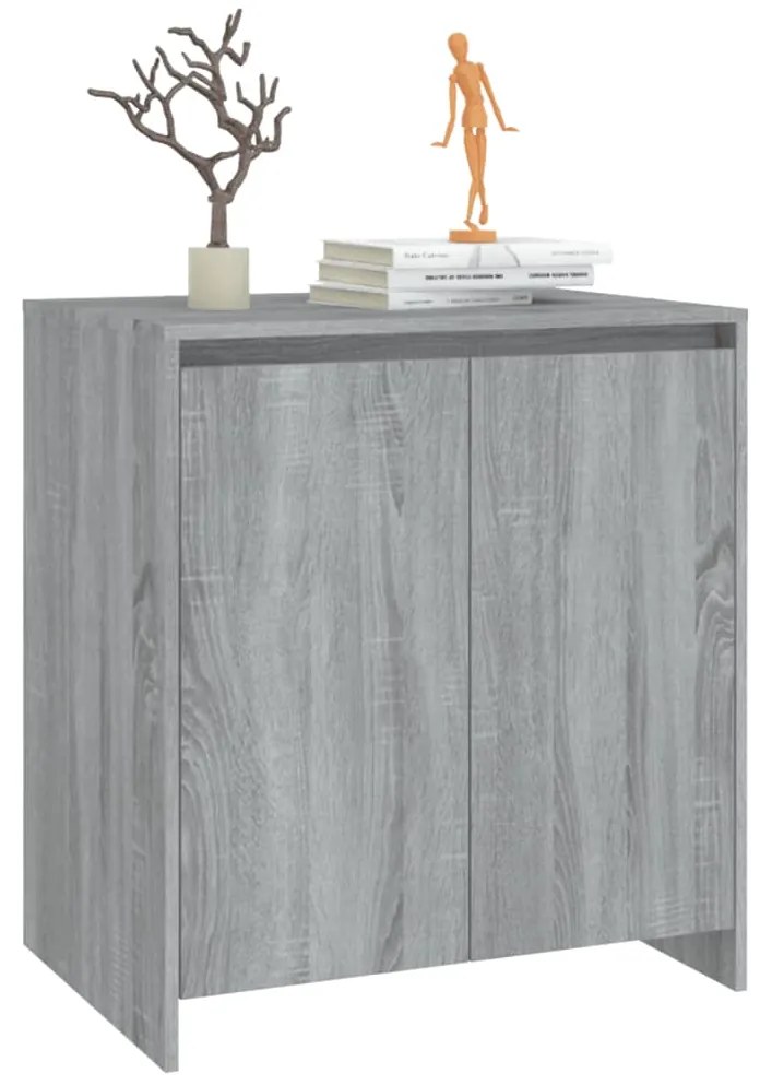 Credenza Grigio Sonoma 70x41x75 cm in Legno Multistrato