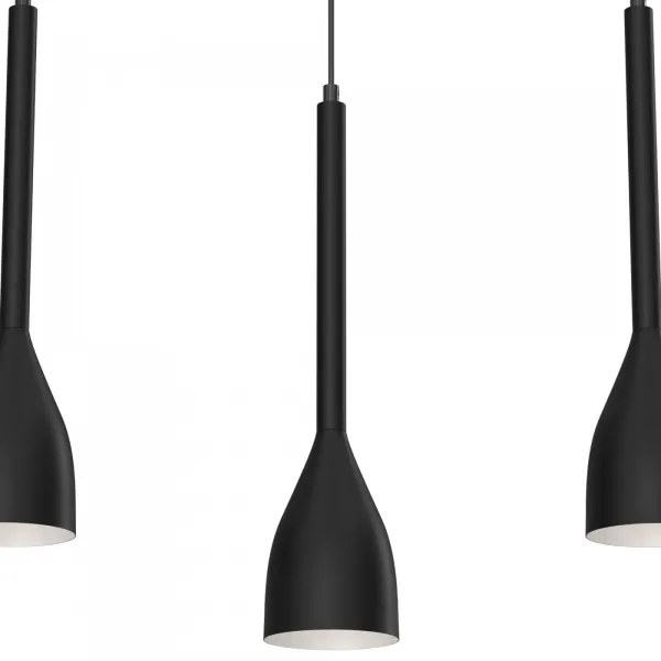 Lampadario su corda ISTAPPAR 3xE27/60W/230V nero