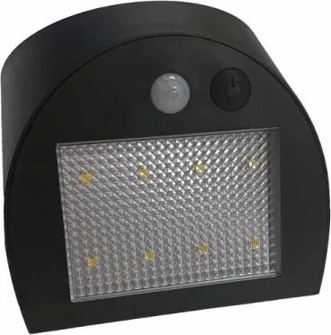 Lampada da parete solare LED con sensore LED/3W/3,7V 1200 mAh IP54 nero