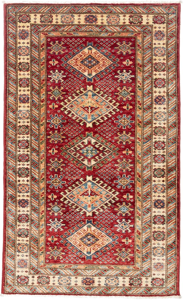Kazak Tappeto orientale 150 x 100 Rosa (Pakistan) Annodato A Mano