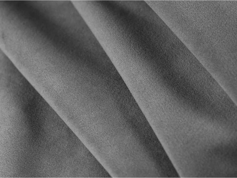 Divano grigio con rivestimento in velluto 140 cm Abby – Micadoni