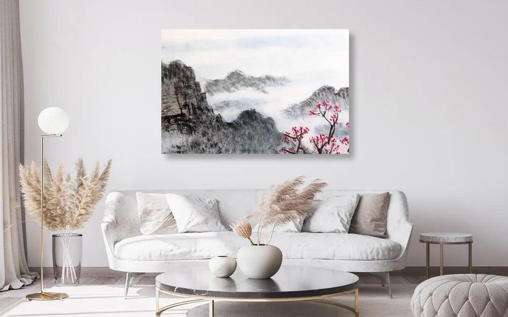Quadro su tela – Pittura tradizionale cinese di paesaggio