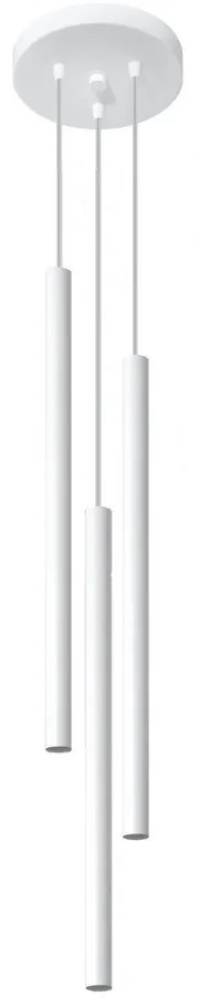 Lampadario bianco in metallo ø 20 cm Fideus – Sollux