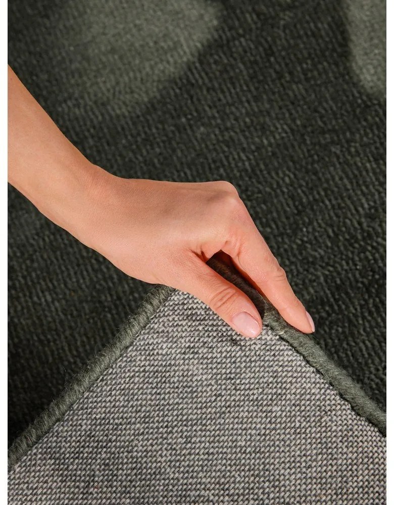 Tappeto verde scuro in misto lana tessuto a mano 200x300 cm Kari – Villeroy&amp;Boch