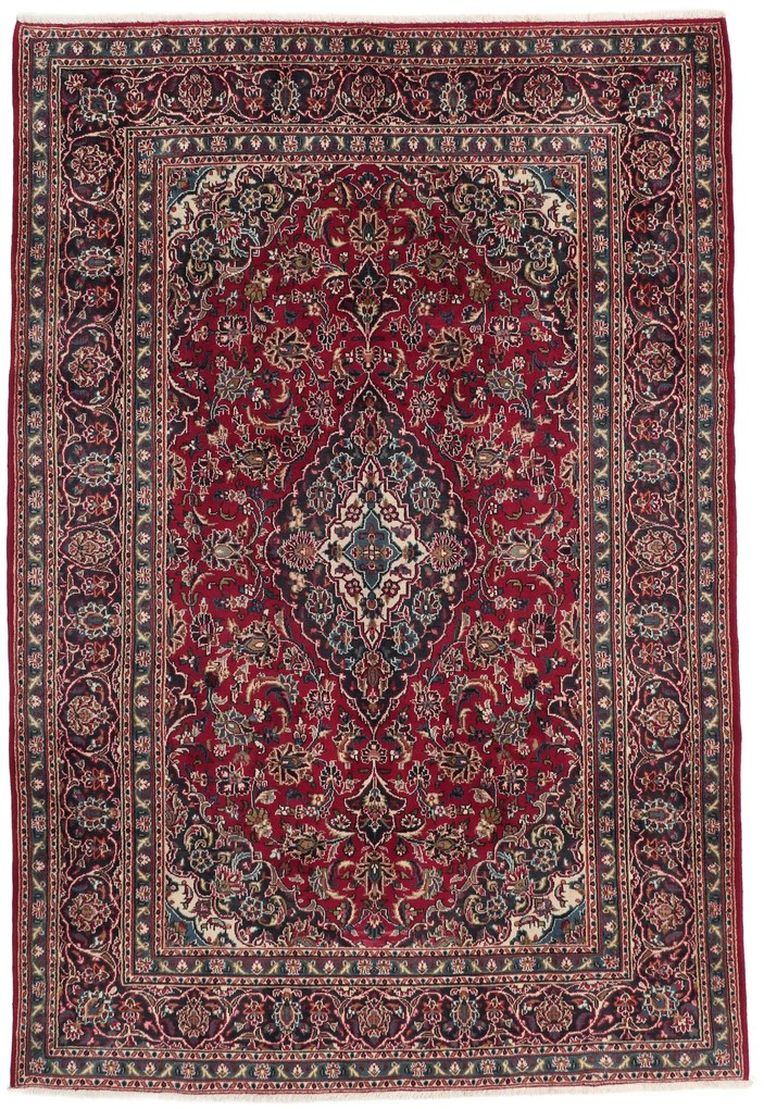 Mashad Tappeto 200x290 (Iran) Annodato A Mano