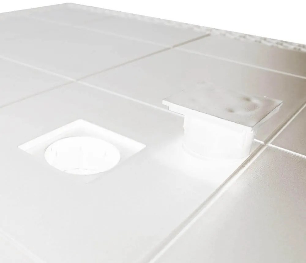 CALIGOLA - set tavolo in alluminio e teak cm 150 x 90 x 74 h con 6 sedie Alma