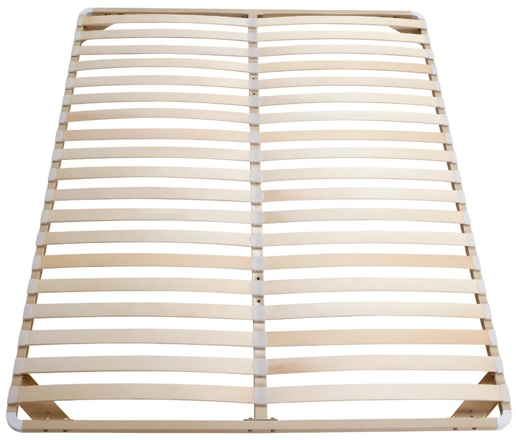 Telaio a doghe 160 x 200 cm Beige - 2x19 doghe - smontato senza piedi