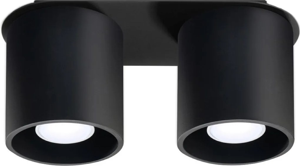 Plafoniera da soffitto in acciaio 2xGU10 ORBIS 2 in Alluminio