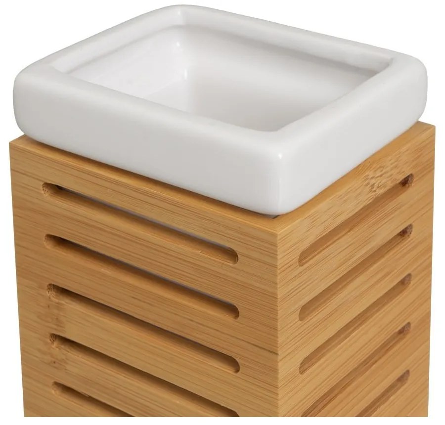 Set di accessori da bagno in bambù in colore naturale - Casa Selección