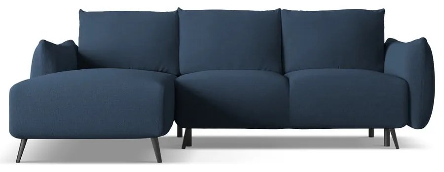 Divano angolare blu (con penisola a sinistra) Malie – Makamii
