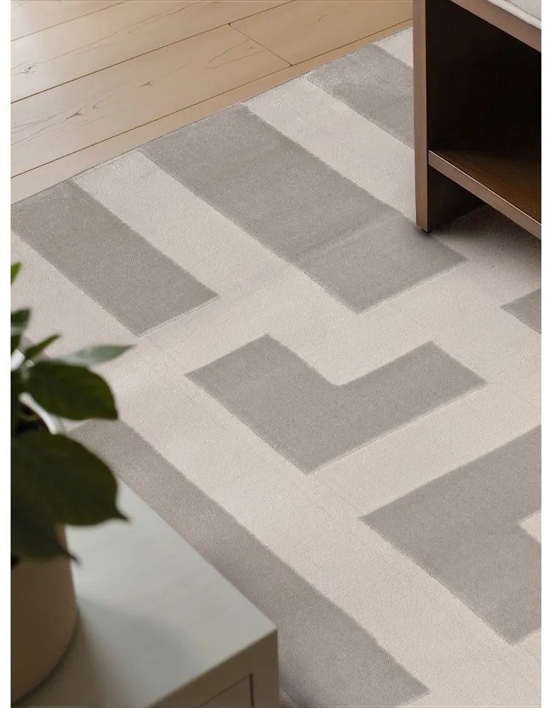 Tappeto grigio/color crema 200x280 cm Perles Onyx – Elle Decoration