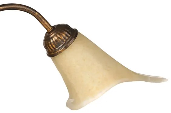 ONLI - Lampadario a sospensione con catena ALGA 3xE14/6W/230V bronzo