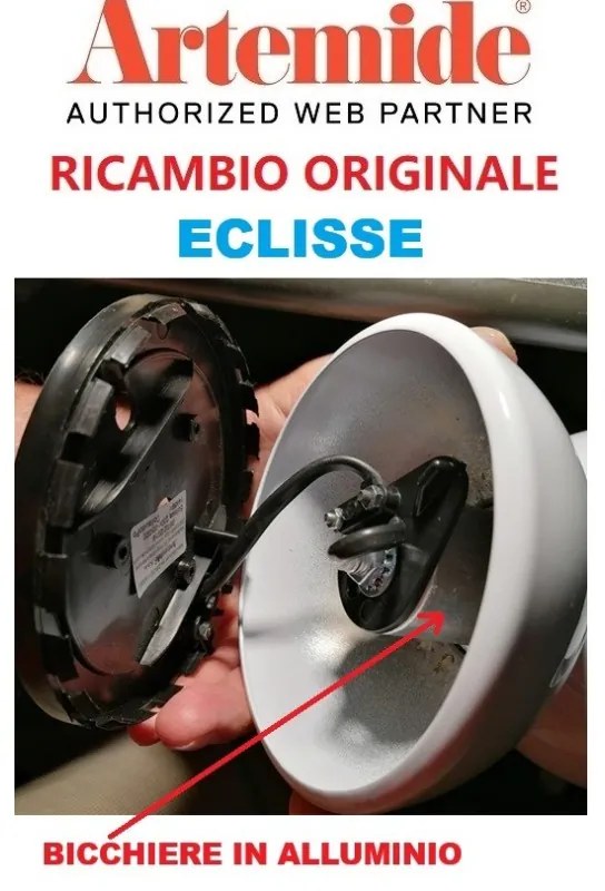 Artemide bicchiere di ricambio per Eclisse