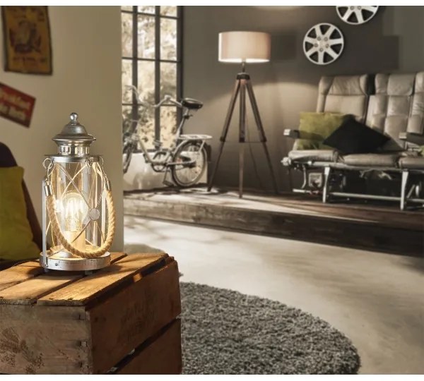 Eglo 49284 - Lampada da tavolo BRADFORD 1xE27/60W/230V