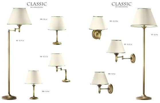 Jupiter 509 CL L p - Lampada da tavolo CLASSIC E27/60W/230V