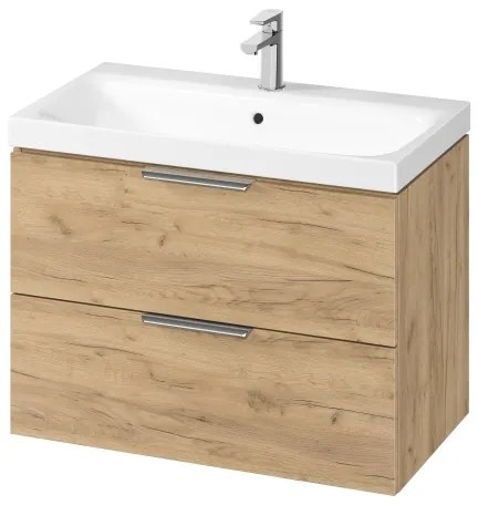 Cersanit S598-047-DSM - Mobile sottolavabo sospeso da bagno MALIKA 80x45 cm rovere