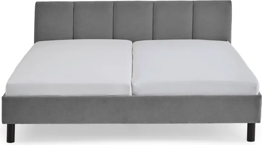 Letto matrimoniale imbottito grigio rete non inclusa 180x200 cm Joker – Meise Möbel